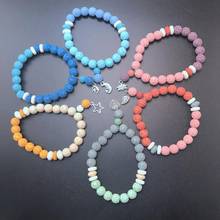 Men Bracelet Natural Multicolor Beads Tibetan Buddha Bracelet Chakra Lava Stone Diffuser Bracelets Men Jewelry Gifts 2024 - buy cheap