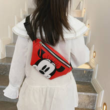 Disney children's chest bag  new children's cartoon cute toddlers crossbody bag mini boys waist bag girl mickey mouse bag 2024 - buy cheap