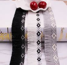1Yards Cotton Fringe Tassel Trim Lace Ribbon Cord Braided Silk Tassel Fringe Trim Sewing Sheet Curtains Accessories Tassle Lace 2024 - compre barato