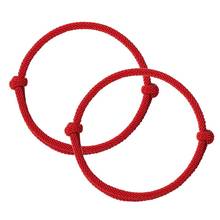Pulseiras kabbalah da amizade com proteção, 2 peças, corda vermelha da amizade, boa sorte, braceletes simples para combinar, mulheres, homens 2024 - compre barato