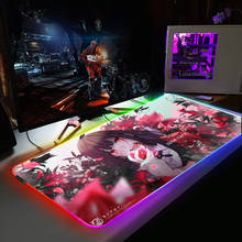 Kakegurui-mouse pad gamer extra grande com retroiluminação, 400x900, teclado para pc, gamer, rgb 2024 - compre barato