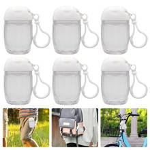 5Pcs 30ml Empty Hand Sanitizer Travel Small Size Holder Hook Keychain Carriers Flip Cap Reusable Portable Empty Bottles 2024 - buy cheap