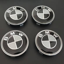 4pcs 68mm Car Tire Wheel Hub Center Caps Cover Badge Emblem X1 X3 X5 F10 F01 F11 F20 F30 F31 E34 E36 E70 E87 E39 E60 E46 E91 E92 2024 - buy cheap