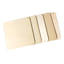 20MM- 90MM Unfinished Wood Squares Pieces Blanks Wood Natural Slices for DIY Crafts Painting Staining Coasters 2024 - buy cheap