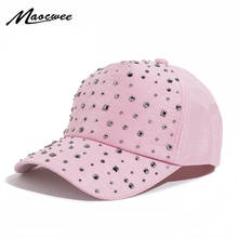 Boné de beisebol unissex com strass, chapéu casual para meninas e homens, snapback e ajustável com osso de pesca para viagem 2024 - compre barato