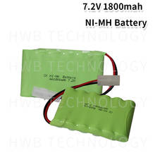 2 PCS/lot Brand new 7.2V AA 1800mAh ni-mh Rechargeable batteries pack Free shipping 2024 - buy cheap