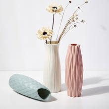 Nordic vaso de plástico para flores sala estar moderna casa acessórios decorações criativo simples e fresco vaso decorativo 2024 - compre barato