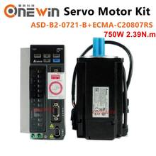 Delta Servo Motor 750W 220V AC servo motor drive kit 2.39NM 3000rpm 17bit  ASD-B2-0721-B ECMA-C20807RS with 3m cable 2024 - buy cheap