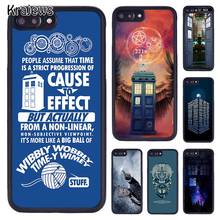 Krajews Doctore Who Tardis Rubber Phone Case For iPhone 5 6S 7 8 plus 11 12 13 Pro X XR XS Max Samsung Galaxy S6 S8 S9 S10 PLUS 2024 - buy cheap