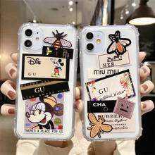 Disney-funda de TPU anticaída para teléfono móvil, carcasa trasera de cuerpo completo de Mickey, a la moda, para iPhone 12, 11 Pro Max, XR, XS Max, 7, 8 Plus, X 2024 - compra barato