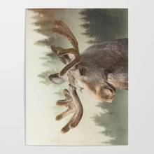 Canvas Hd Prints Pictures Wall Artwork Moose Painting Home Decoration Modular Modern Animal Avatar Poster For Living Room Frame 2024 - buy cheap