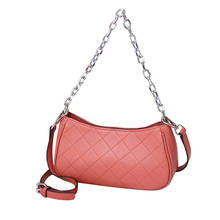 Fashion Cowhide Chain Bag 2021 New Genuine Leather Handbag Women Underarm Bag Cowhide Shoulder Bag Mini Messenger Bag Female 2024 - buy cheap
