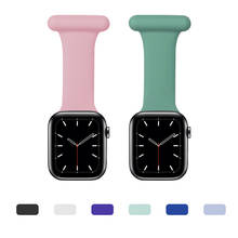New Watch Bracelet For Apple Watch Band Series 6/5/4/3/2 Silicone Nurse Strap Brooch Wristband Strap 38mm/40mm/42mm/44mm 2024 - buy cheap