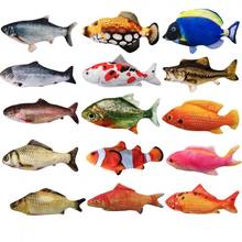 Cat Toy Simulation Creative 3D Fish Shape Cat Toy Interactive Pet Fish Toy USB Electric Cat Toy Pet Durable Cat Supplies New 2024 - buy cheap