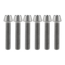 6pcs M8x40mm Titanium Bolts Inner Hexagon Full Thread Screw for Bicycle Motorcycle Fasteners 2024 - buy cheap