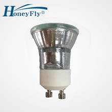 5 шт., приглушаемая галогенная лампа HoneyFly MR11 Gu10 28 Вт + C(35 мм) 230 В, мини галогенная лампа 3000K, галогенная лампа, Точечный светильник GU10 Halojen 2024 - купить недорого