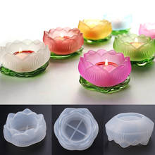 Floral Large Tray Making Flower Mould Lotus Storage Silicone Mold Flower Trinket Dish Blossom Ashtray Molds Epoxy Resin Craffs 2024 - buy cheap