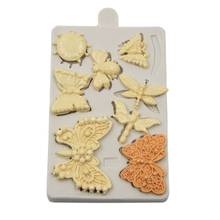 Butterfly Dragonfly Animal Shape Silicone Cake Mold ,Bakeware Mould For Chocolate Cookie Clay Fondant Cake Decorating Tools K795 2024 - buy cheap