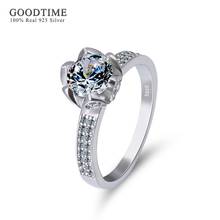 Fashion Noble Pure 925 Solid Silver Ring Romantic Zirconia Wedding Silver Rings For Women Girl Jewelry Gift 2024 - buy cheap
