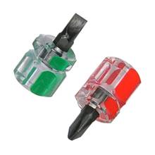 2Pcs Mini Pocket Radish Head Screw Driver High Hardness Flat Cross Head Screwdriver Transparent Handle DIY Repair Tools 2024 - buy cheap