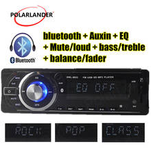 1 Din Car Radio Mp3 Player LCD function USB/SD/EQ/Bluetooth/FM/Aux/Clock Car Stereo player Built-in Bluetooth + microphone. 2024 - buy cheap