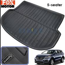 Para Hyundai IX45 Santa Fe de 5 plazas 2013, 2014, 2015, 2016-2018 posterior tronco alfombra de piso de carga bandeja boot Liner alfombra Protector 2024 - compra barato