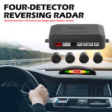 Pantalla de detección LED funcional para coche Sensor de alarma auxiliar para estacionar, 4 sensores, sistema de monitoreo radiolocador de respaldo automático 2024 - compra barato