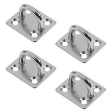 4pcs Heavy Duty 304 Stainless Steel Square Pad Eye Plate Shade Sailboat 6mm 2024 - buy cheap