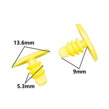 100 Pieces Yellow Plastic Fastener Rivet For Honda Toyota Moulding Weatherstrip Door Seal Clip Retainers Rivets 2024 - buy cheap