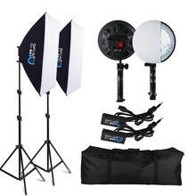 Kit de iluminação led para fotografia, softbox, 50cm x 70cm, 30w, luz fria para fotografia, gravação de vídeo 2024 - compre barato