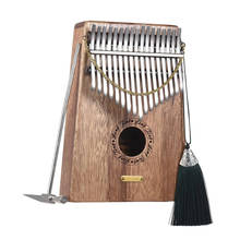 LINGTING K17S 17-key Portable Thumb Piano Kalimba Mbira Swartizia Spp Solid Wood Material with Storage Bag Carry Case Music Book 2024 - buy cheap