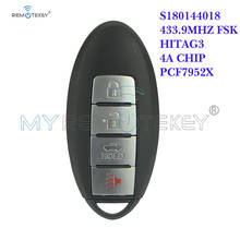 Remtekey KR5S180144014 smart key 3 button with panic 433.9Mhz with 4A chip for Nissan Altima 2016 2017 2024 - buy cheap