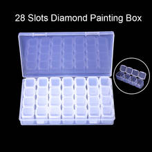 28 Slots Box Diamond Painting Storage Box for Nail Art Manicure Tools Jewelry Beads Display Storage Cases 2024 - buy cheap