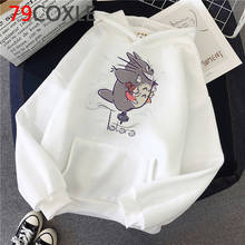 Totoro Studio Miyazaki Hayao hoodies women graphic plus size Korea female clothing streetwear grunge 2024 - buy cheap