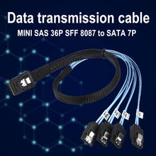 50/70/100cm Internal Mini SAS SFF-8087 36-Pin Male to 4 SATA 7-Pin Female Forward Breakout Cable Hard Drive Splitter Cable 2024 - buy cheap