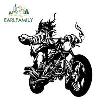 EARLFAMILY 13cm x 11.4cm for Biker Motocycle Gangster Vinyl Decal Personality Anime Waterproof Car Stickers Creative Decoration 2024 - buy cheap