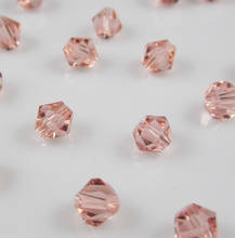 Frete Grátis, 288 pçs/lote 6mm Do Vintage cor de Rosa Chinês da Qualidade Superior de Cristal Bicone Beads 2024 - compre barato