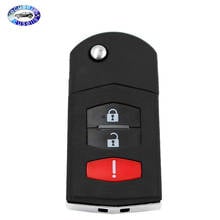 2+1/3 Buttons Replacement Key Shell fit for MAZDA 3 5 6 CX7 CX9 RX8 Flip Remote Key Fob 2024 - buy cheap