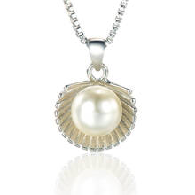 Pearl Shell Pendant Necklace Charming Women's Wedding Clavicle Chain Fashion Beach Party Jewelry Girl Gift 2024 - buy cheap