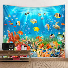 Tapestry Decoration Curtain Picnic Table Cloth Hanging Home Bedroom Living Room Dormitory Decoration Beach Starfish Sea Fish 2024 - buy cheap