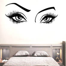 Beleza olhos decalques de parede pvc mural arte diy quarto decoração sala estar removível adesivos para salão beleza decoração papel parede 2024 - compre barato