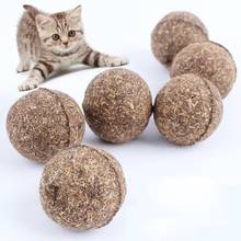 100% натуральные игрушки для котов кошачьи Мячи здоровые забавные лакомства для кошек котенок игра очищающие зубы игрушка для игры в догонялки 2024 - купить недорого