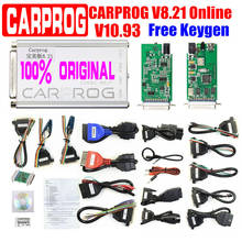 2021 Carprog V10.93 V8.21 Online Version Car Prog with keygen ECU Chip Tunning Repair Tool with All 21 Adapters Diagnostic Tool 2024 - buy cheap