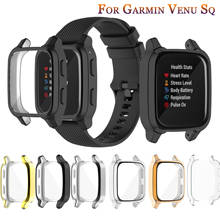 New Protection Case For Garmin Venu SQ Smart Watch Plating TPU Soft Cover Full Screen Protector Shell For Garmin Venu Sq Case 2024 - buy cheap