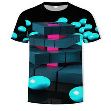 Мужская футболка с короткими рукавами, Повседневная Свободная футболка с круглым вырезом и цифровым 3D-принтом в стиле Харадзюку, большие размеры 6XL 2024 - купить недорого