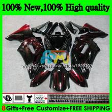 Body For KAWASAKI 650R ER6 F 650 R ER 6 F ER6F 06 650R-ER6F Hot Red flames 6BS.9 ER-6F ER 6F 06 07 08 2006 2007 2008 Fairing kit 2024 - buy cheap