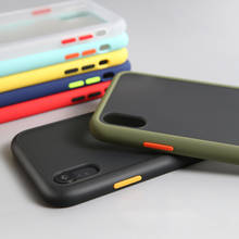 Luxury Color Frame Transparent Matte phone case For iphone 12 mini Pro MAX 6 6S 7 8 Plus X XS 11 Pro MAX XR Hard PC Back Cover 2024 - купить недорого