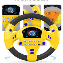 Simulador de volante para crianças, carrinho de brinquedo educacional, copilot, volante, desenvolvimento do bebê, presente de aniversário 2024 - compre barato