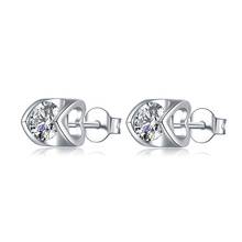 GEM'S BALLET Cut Heart Round Moissanite Diamond Earrings Sterling Silver 925 Earring Stud Moissanite Earring Jewelry for Women 2024 - buy cheap