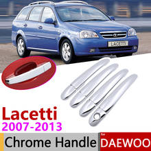 for Daewoo Lacetti Nubira J200 Facelift 2007~2013 Chrome Door Handle Cover Car Accessories Stickers Trim Set 2008 2009 2010 2012 2024 - buy cheap